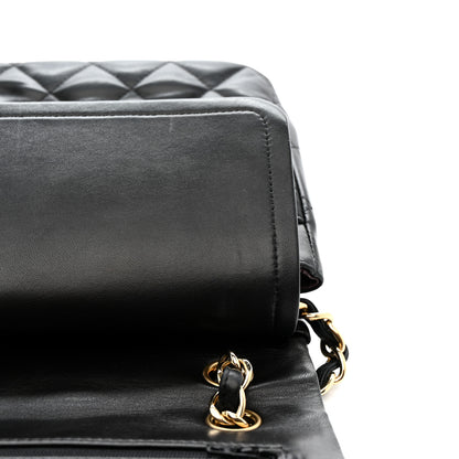 Chanel Lambskin Quilted Jumbo Double Flap Black 11 of 14