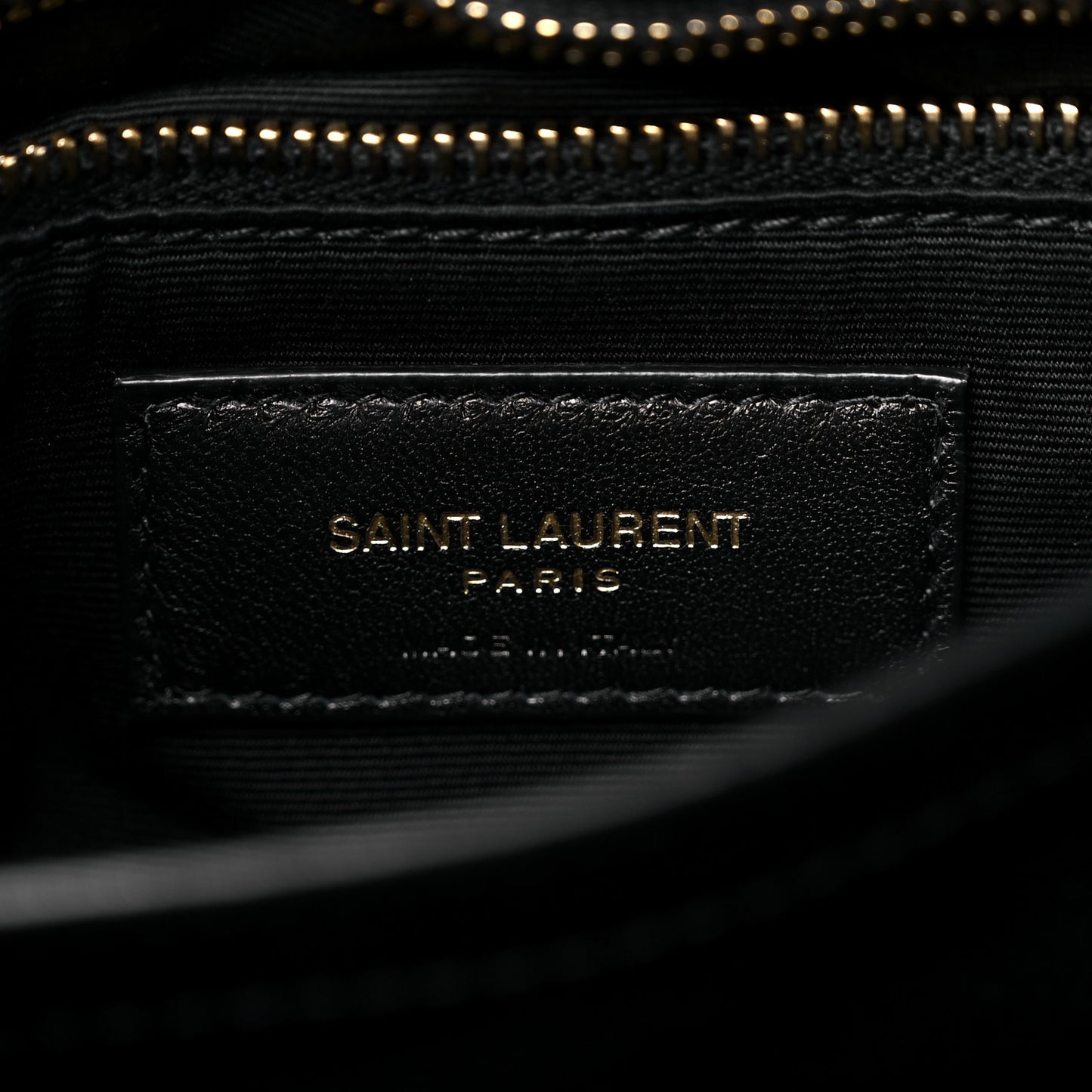 Calfskin Y Quilted Monogram Toy Loulou Crossbody Bag Black