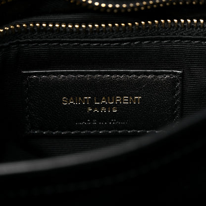Saint Laurent Calfskin Y Quilted Monogram Toy Loulou Crossbody Bag Black 7 of 11