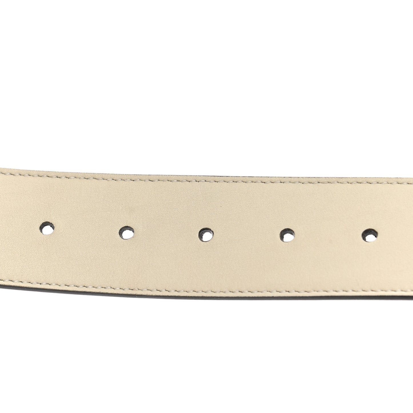 Calfskin Double G 40mm Belt 75 30 Mystic White