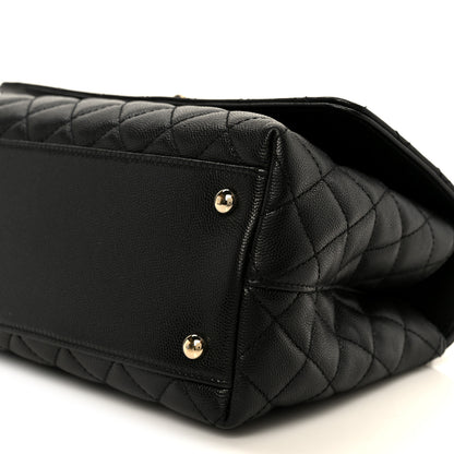 Chanel Caviar Quilted Small Coco Handle Flap Black 11 of 11