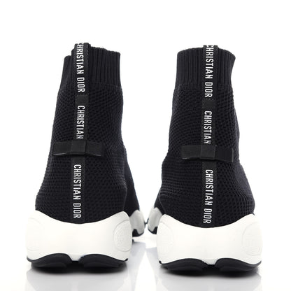 Christian Dior Technical Knit F. Two Point Zero High Top Sneakers 36 Black 7 of 9