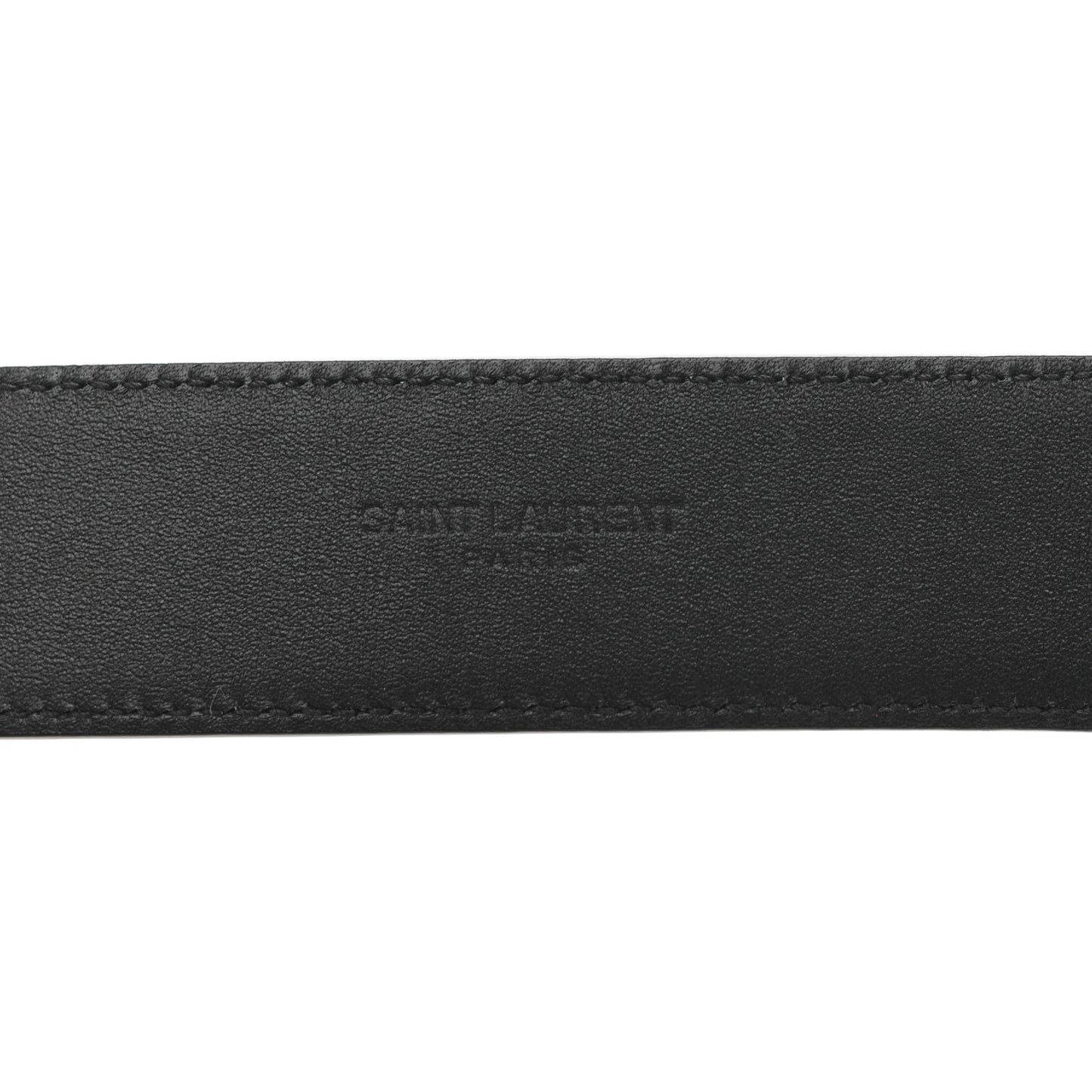 Snakeskin Monogram Cassandre Square Buckle Belt 85 34 Black