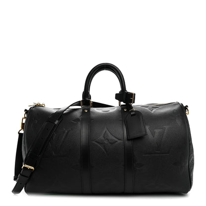 Louis Vuitton Empreinte Monogram Giant Keepall Bandouliere 45 Black 1 of 9