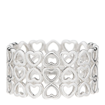 Tiffany Sterling Silver Paloma Picasso Crown of Heart Band Ring 54 6.75 1 of 5