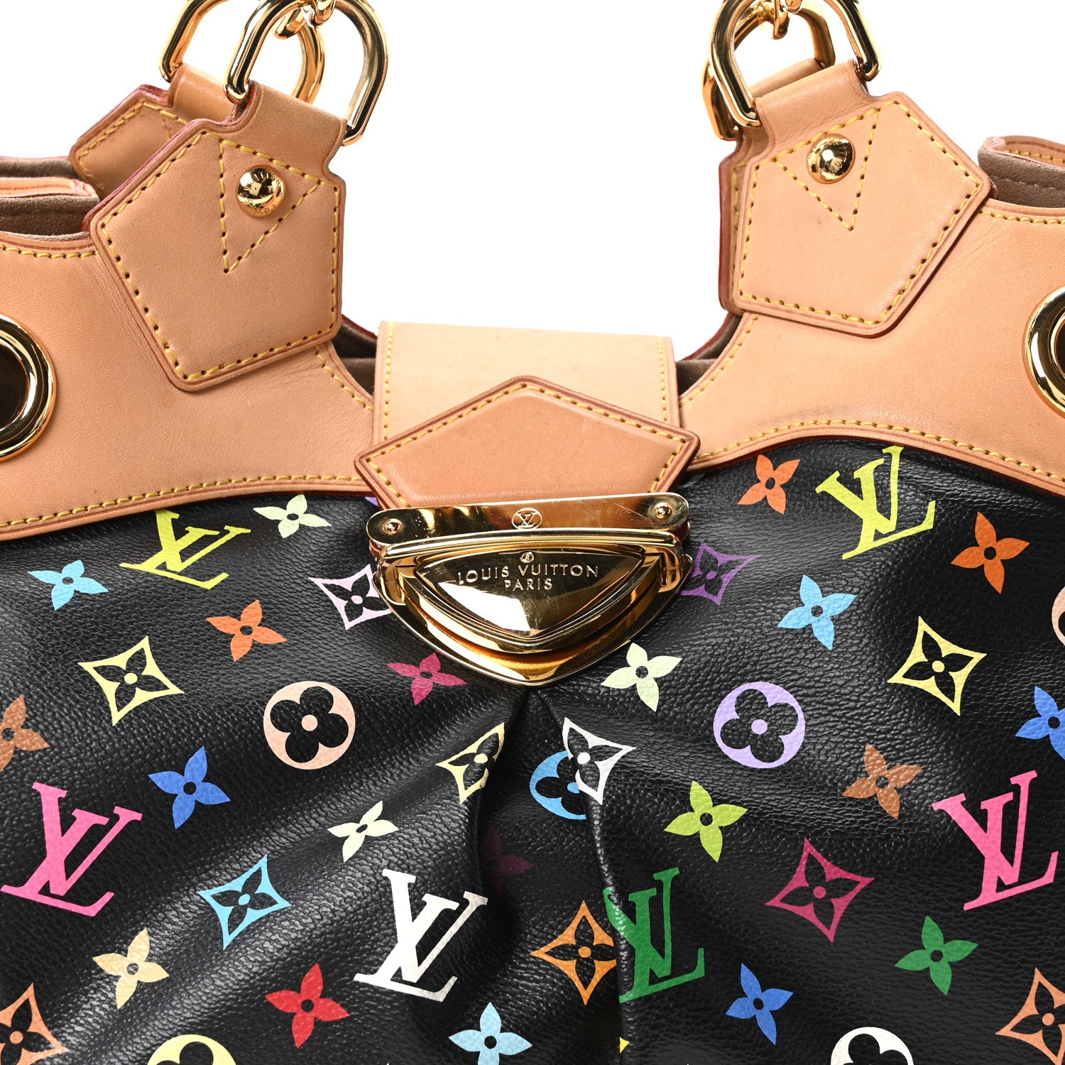 Louis Vuitton Monogram Multicolor Ursula Black 7 of 9