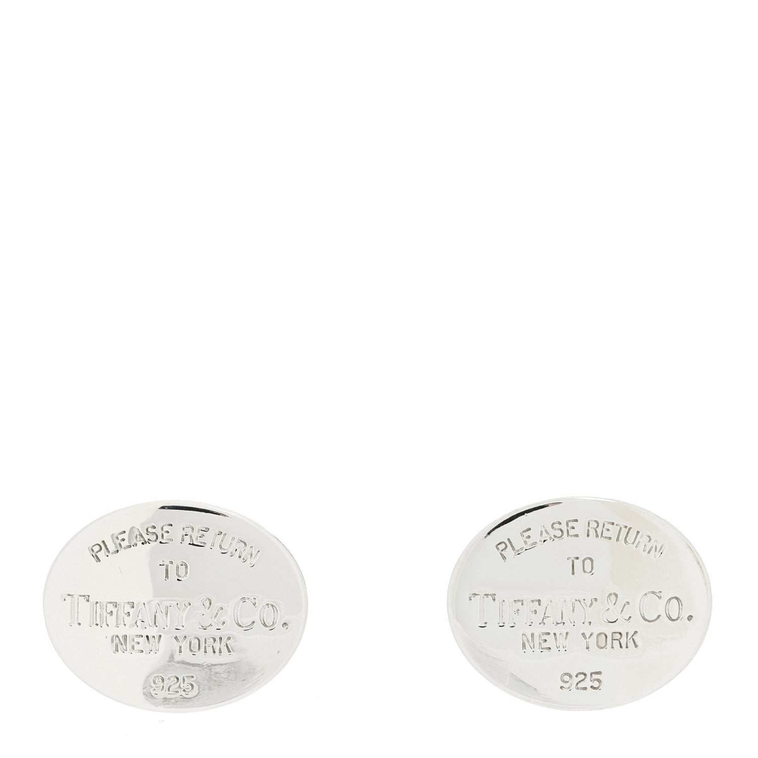 Tiffany Sterling Silver Return To Tiffany Cufflinks 1 of 5