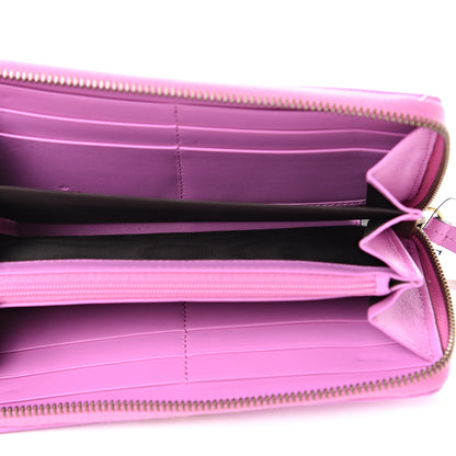 Gucci Calfskin Matelasse GG Marmont Zip Around Wallet Candy Mousse 4 of 8