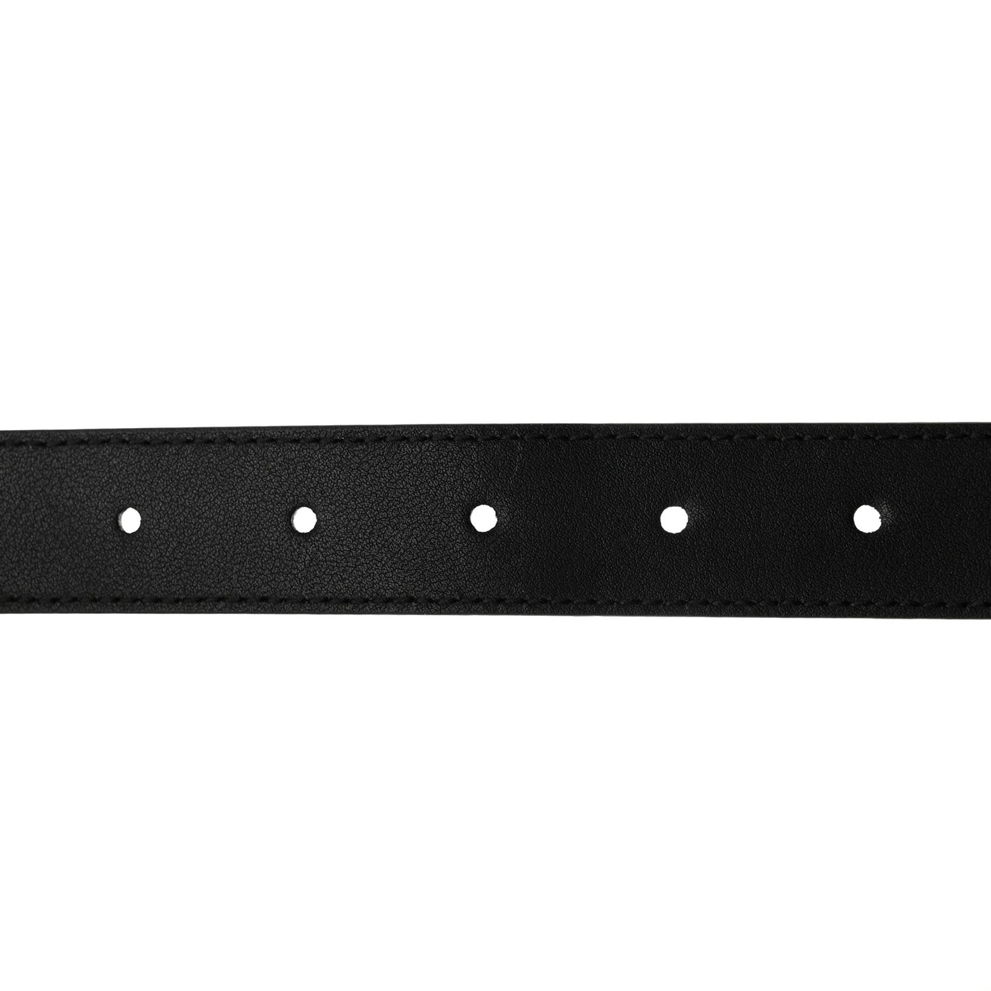Moon Calfskin Torchon Double G 25mm Belt 85 34 Black
