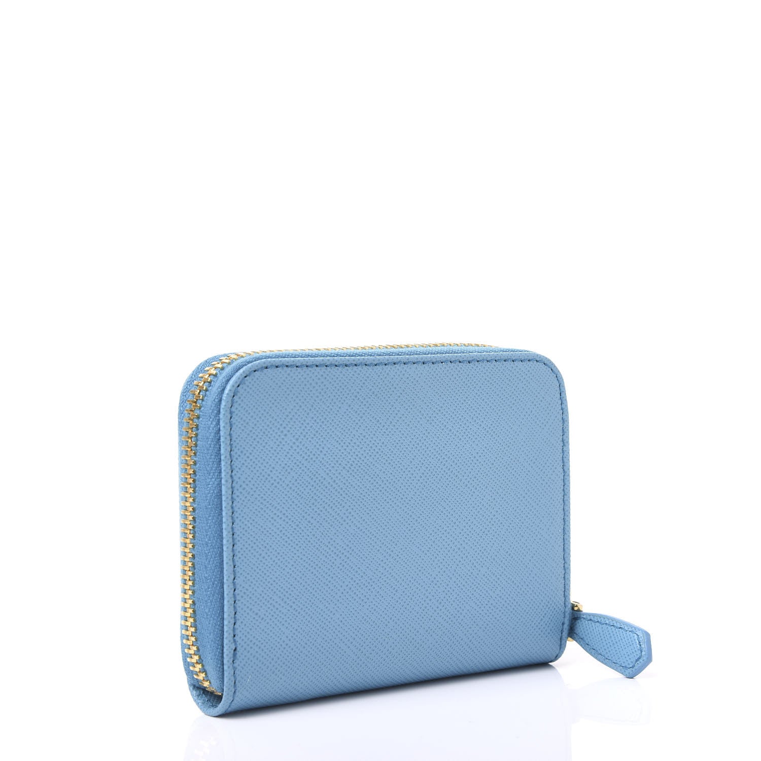 Prada Saffiano Metal Zip Coin Purse Voyage 2 of 9
