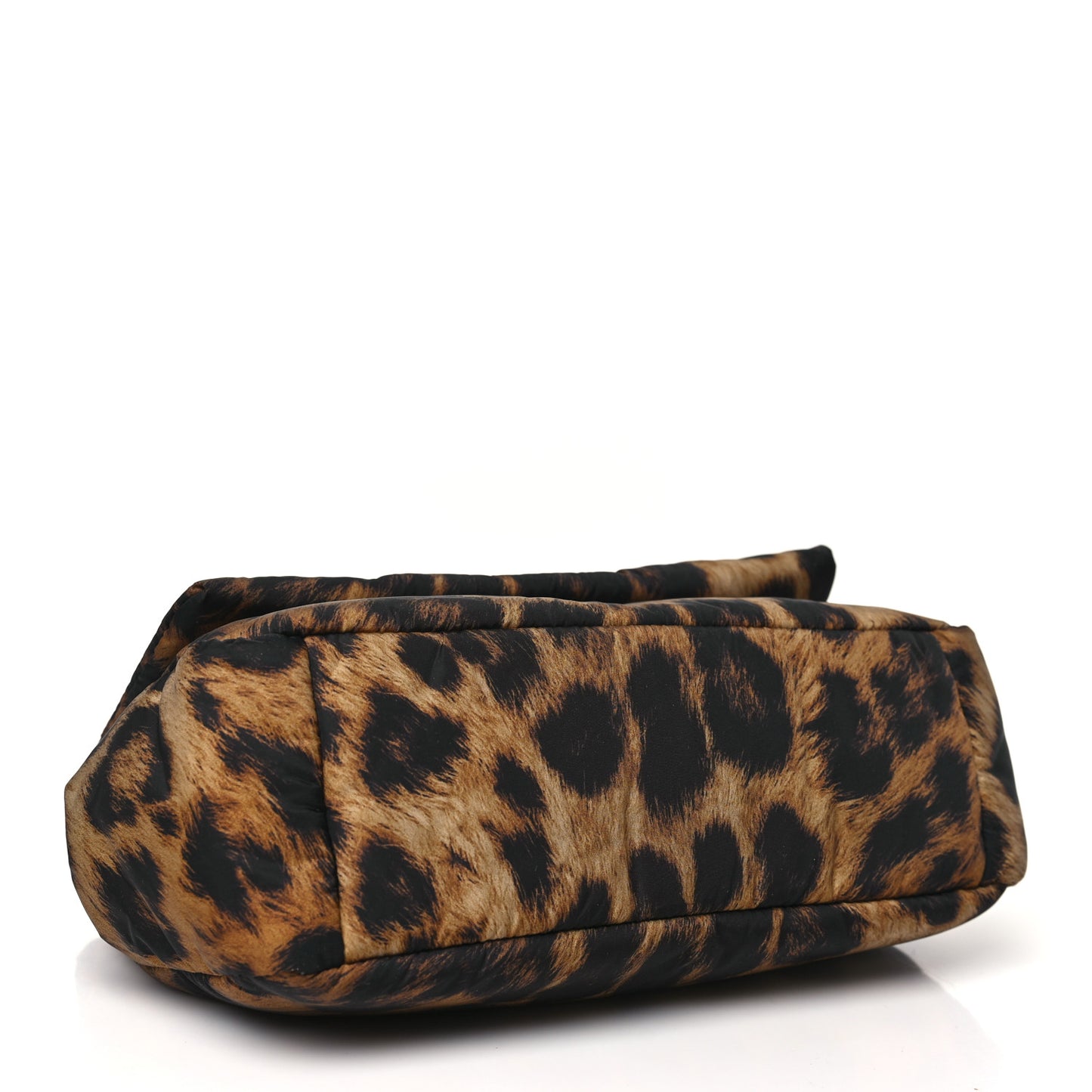 Nylon Monaco Mini Leopard Shoulder Bag Brown