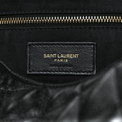 Saint Laurent Lambskin Quilted Maxi Icare Shopping Tote Black 7 of 9