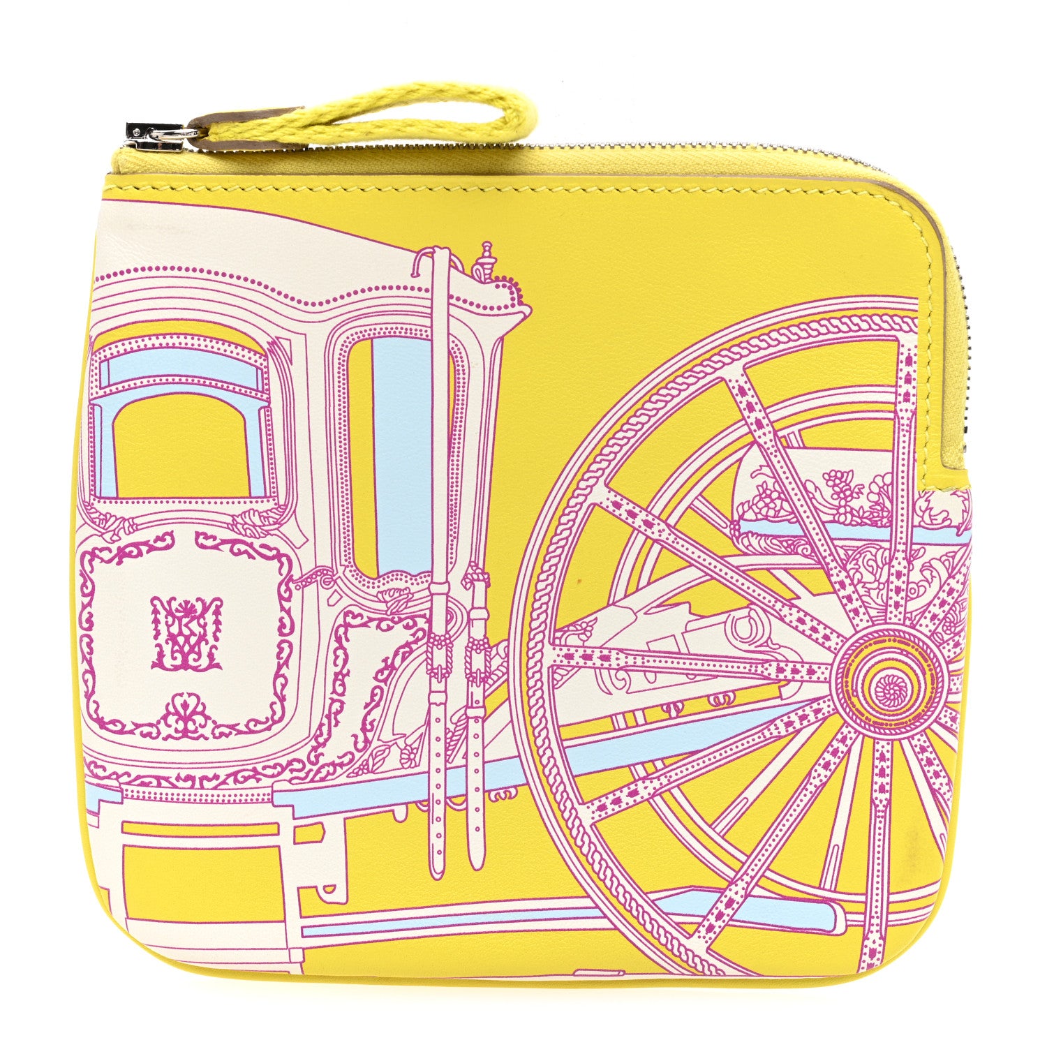 Hermes Swift Balade en Berline Carre Pocket Pouch Lime 1 of 7