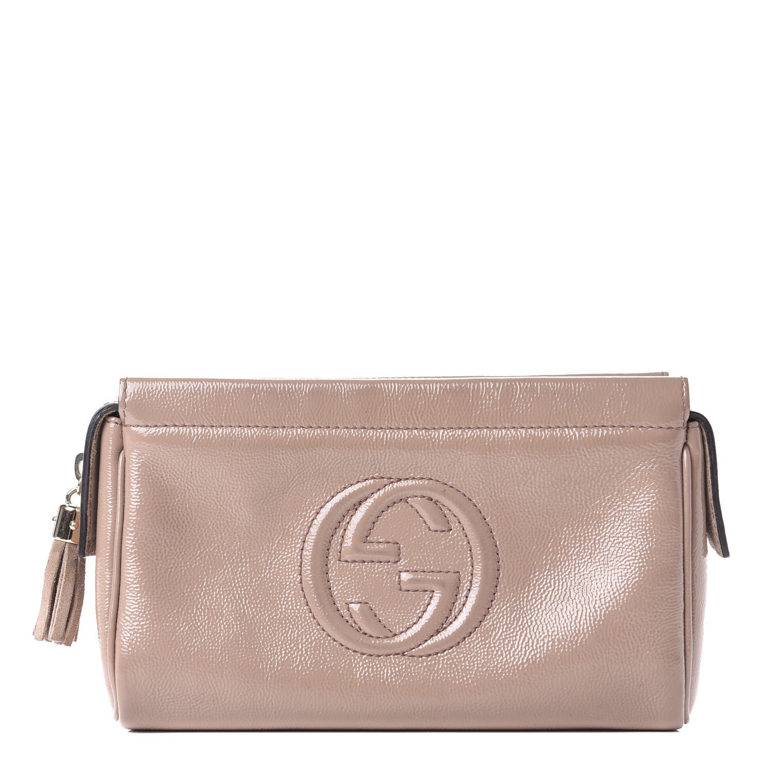 Gucci Vernice Naplack Soho Cosmetic Case Dark Cipria 1 of 9