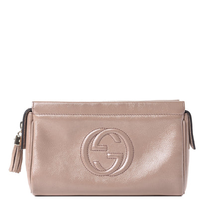 Gucci Vernice Naplack Soho Cosmetic Case Dark Cipria 1 of 9