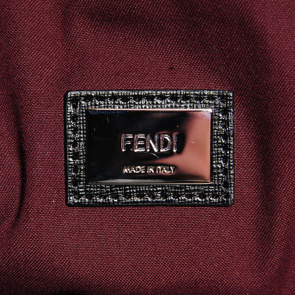 Fendi Vitello Elite Cuoio Monster Buggies Medium Roll Tote Blue Neon Black Multicolor Rosso Scuro 6 of 9