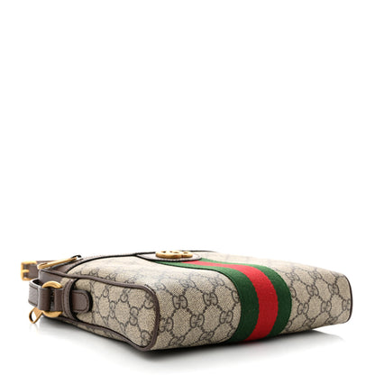 Gucci GG Supreme Monogram Web Small Ophidia Messenger Bag Brown 4 of 11