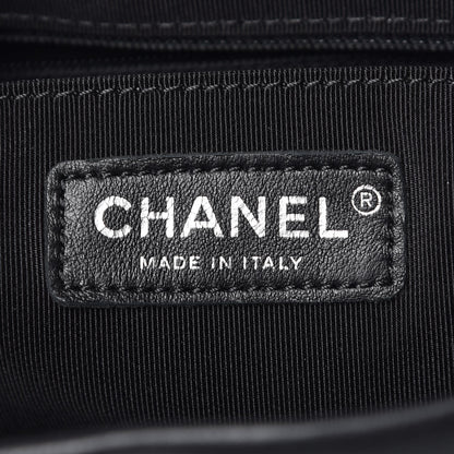 Chanel Calfskin Chevron Quilted Large Urban Spirit Backpack Black 6 of 7