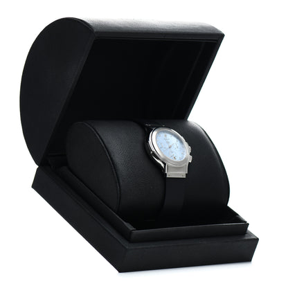 Hublot Stainless Steel Rubber Diamond Blue Mother of Pearl 37mm MDM Quartz Watch 1640.1 5 of 5