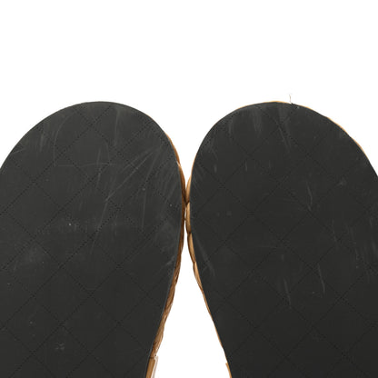 Chanel Mesh Patent Calfskin Velcro Dad Sandals 37 Black 6 of 10