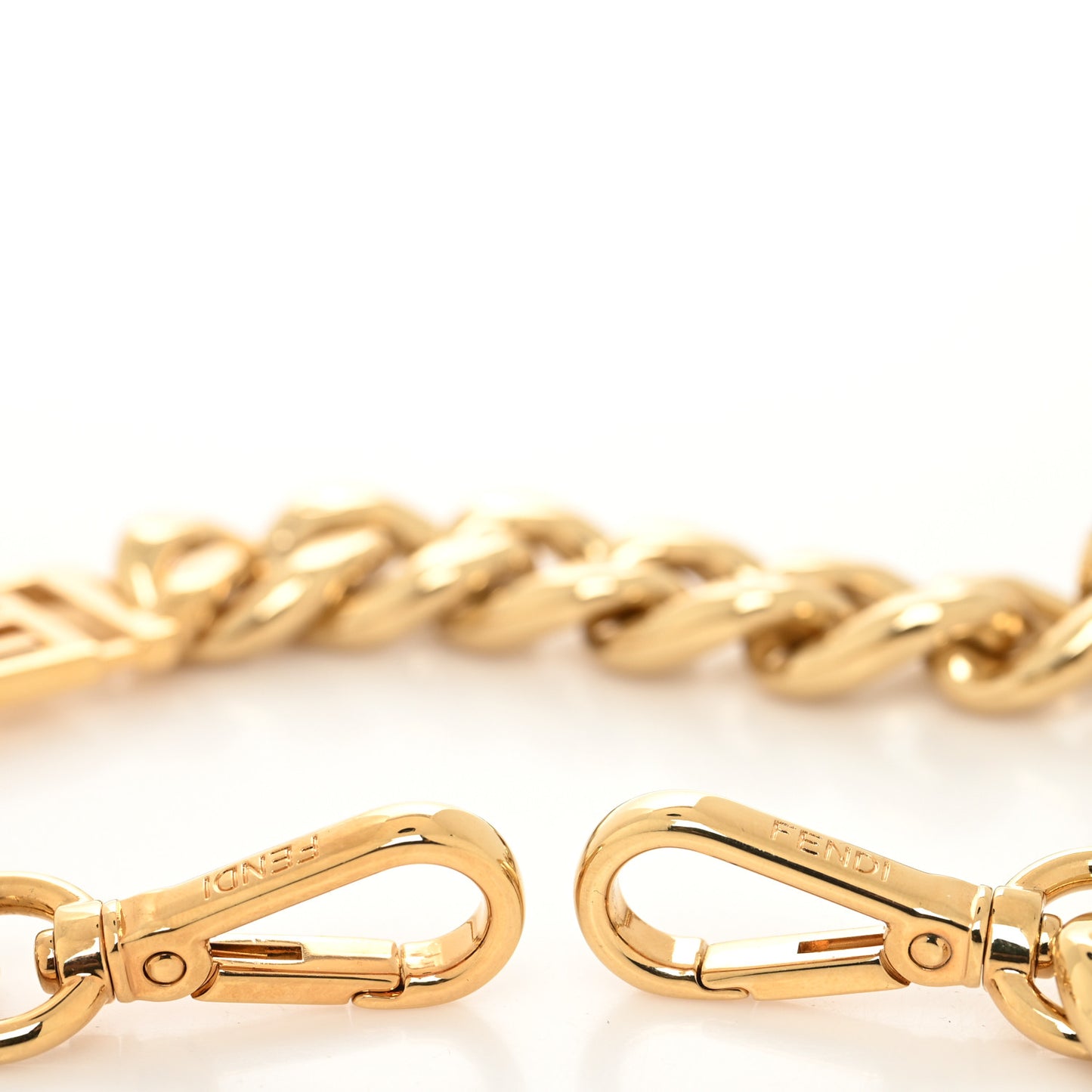 FENDI X VERSACE Metal Strap You Gold