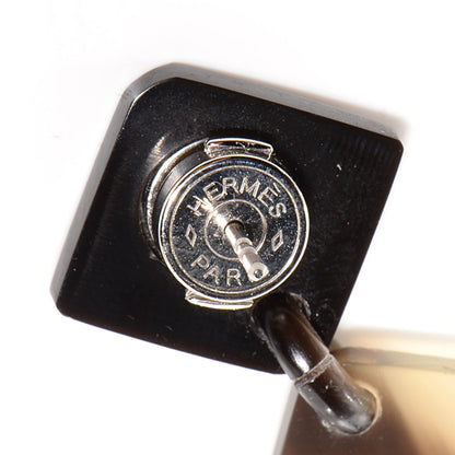 Hermes Sterling Silver Buffalo Horn PM Lift Earrings 5 of 6