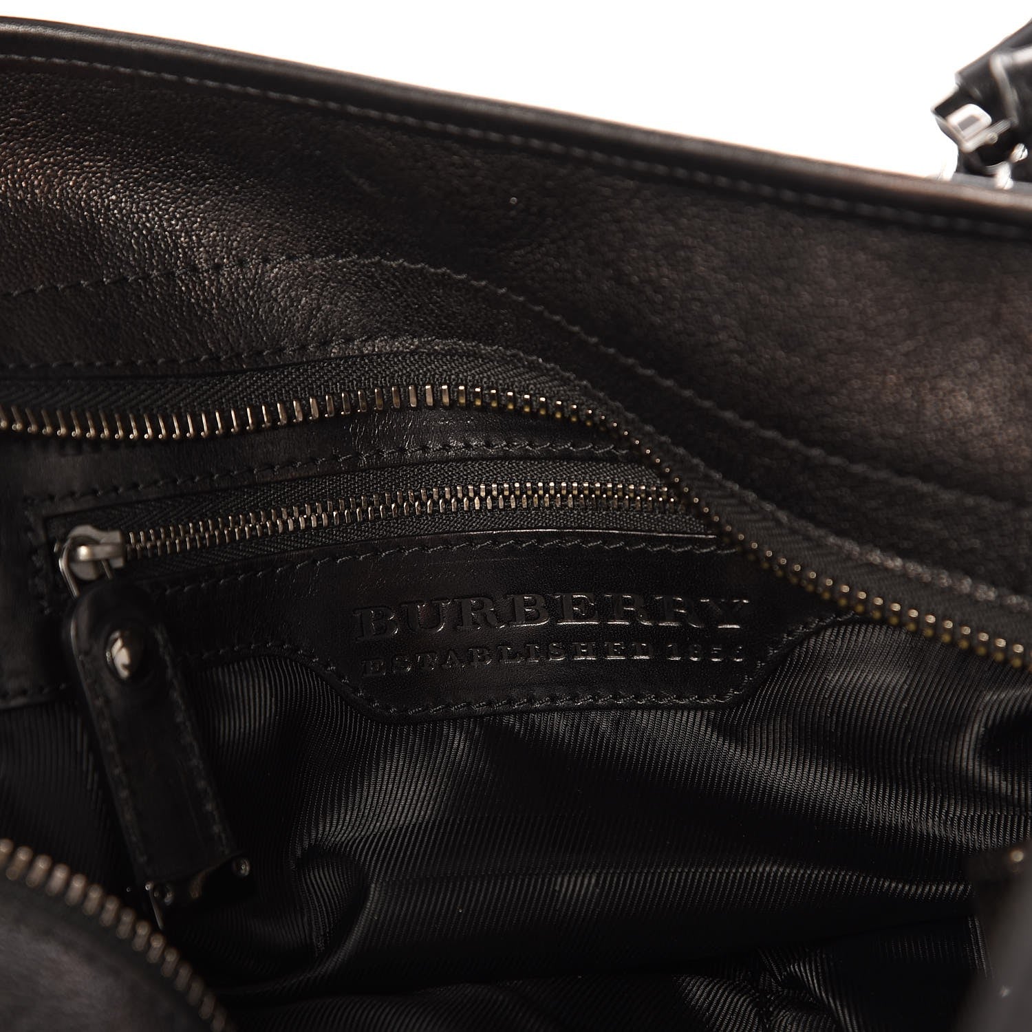 Burberry Calfskin Dallinger Satchel Black 6 of 9