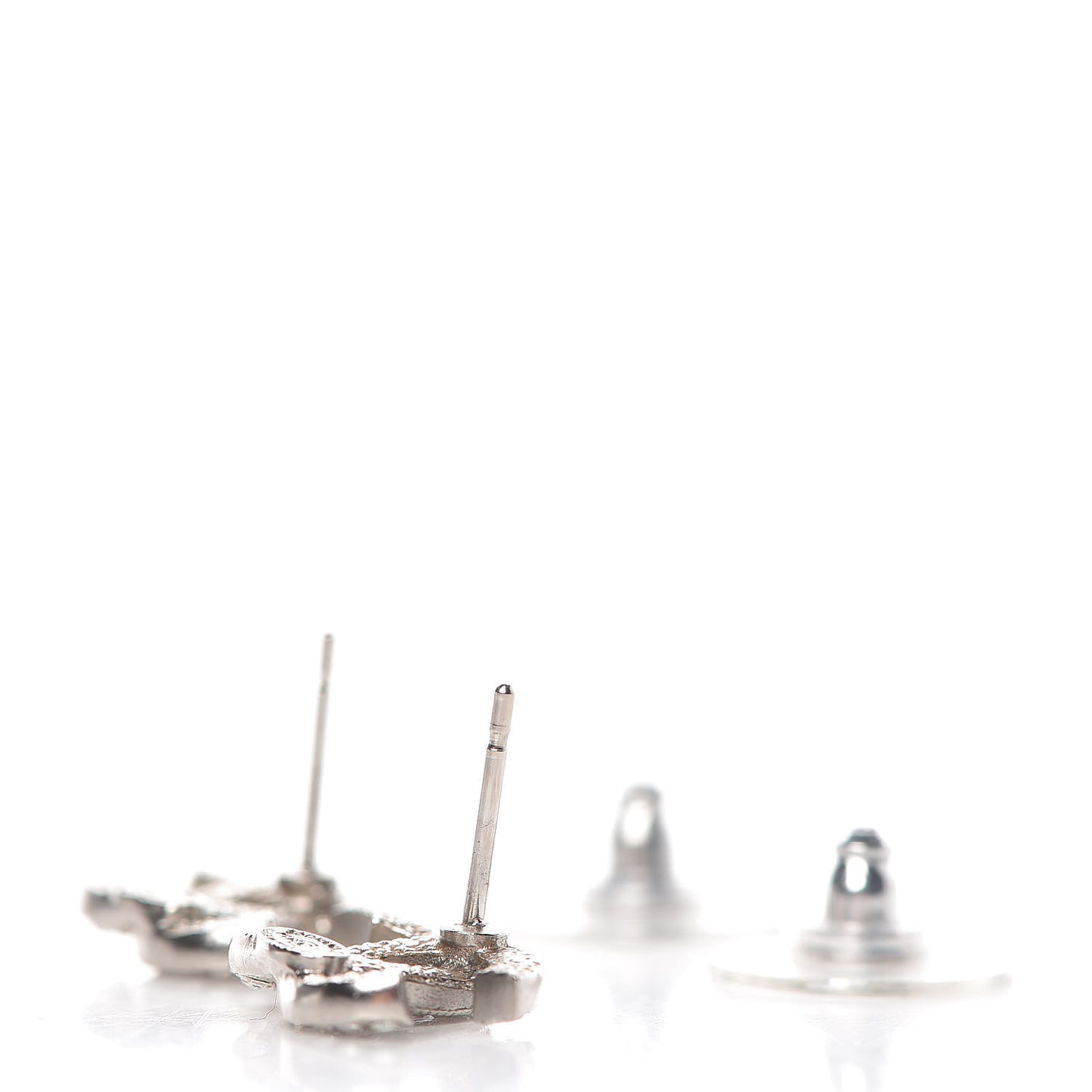 Crystal Mini Timeless CC Earrings Silver
