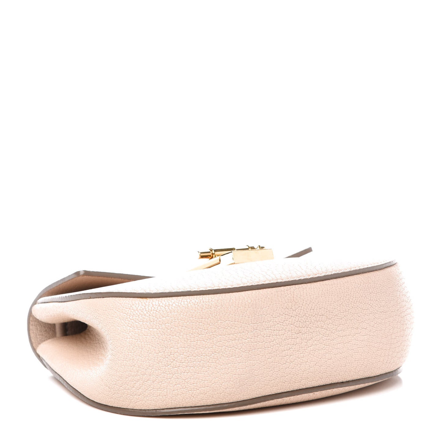 Grained Lambskin Drew Shoulder Bag Abstract White