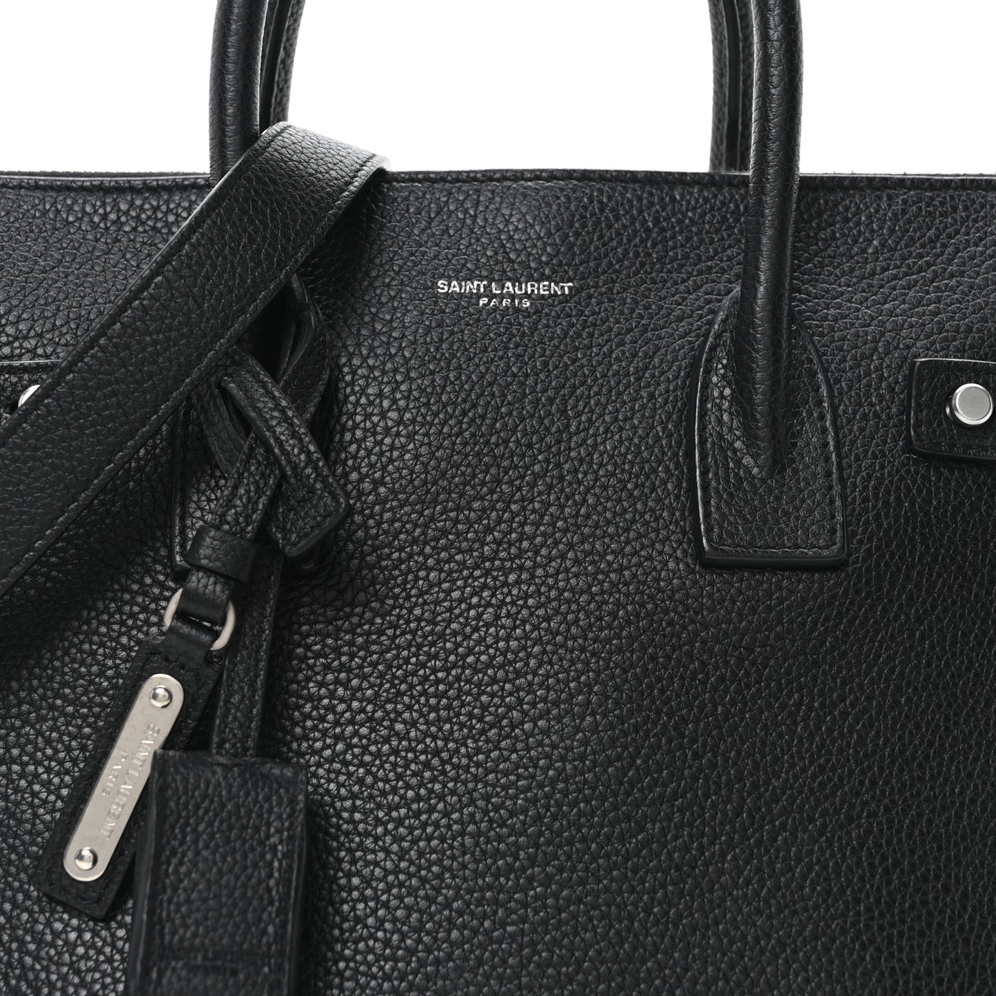 Grained Calfskin Baby Supple Sac De Jour Black