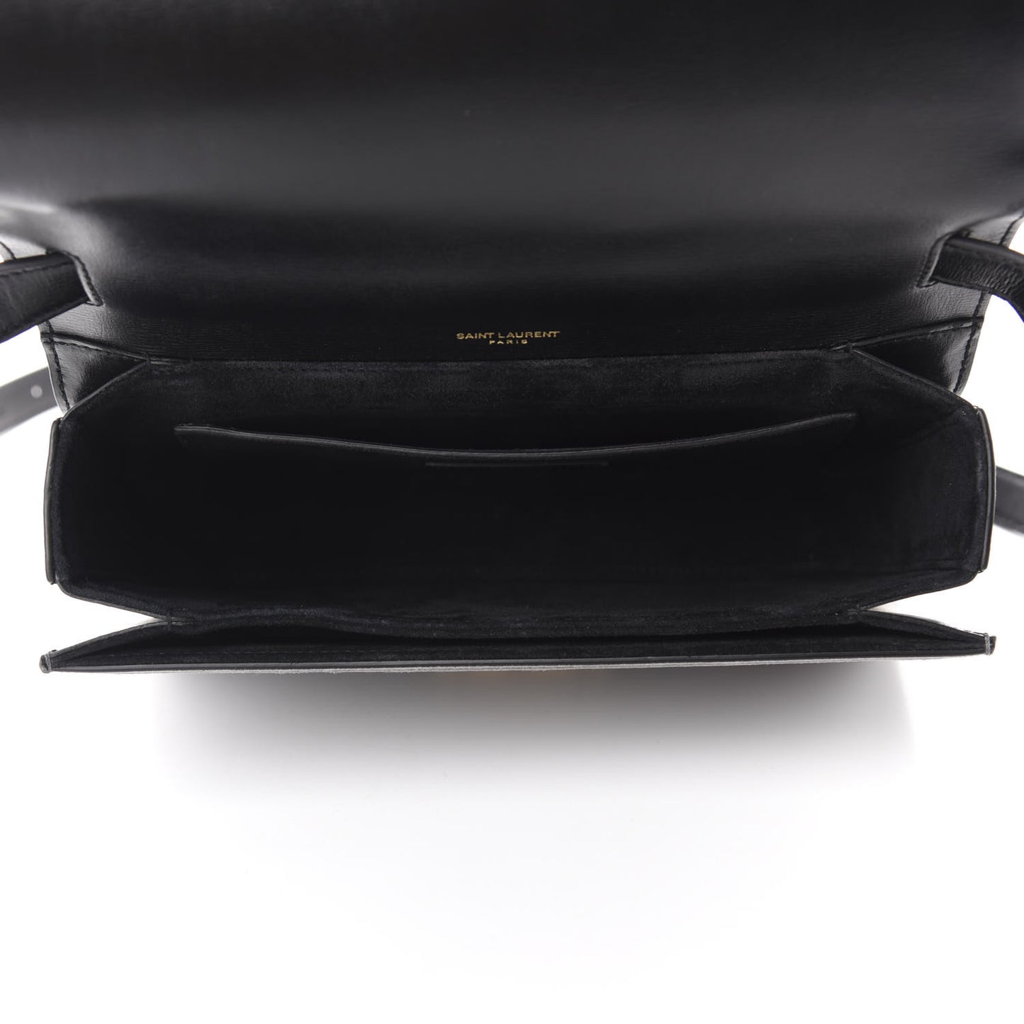 Smooth Calfskin Suede Medium Bellechasse Black Grey