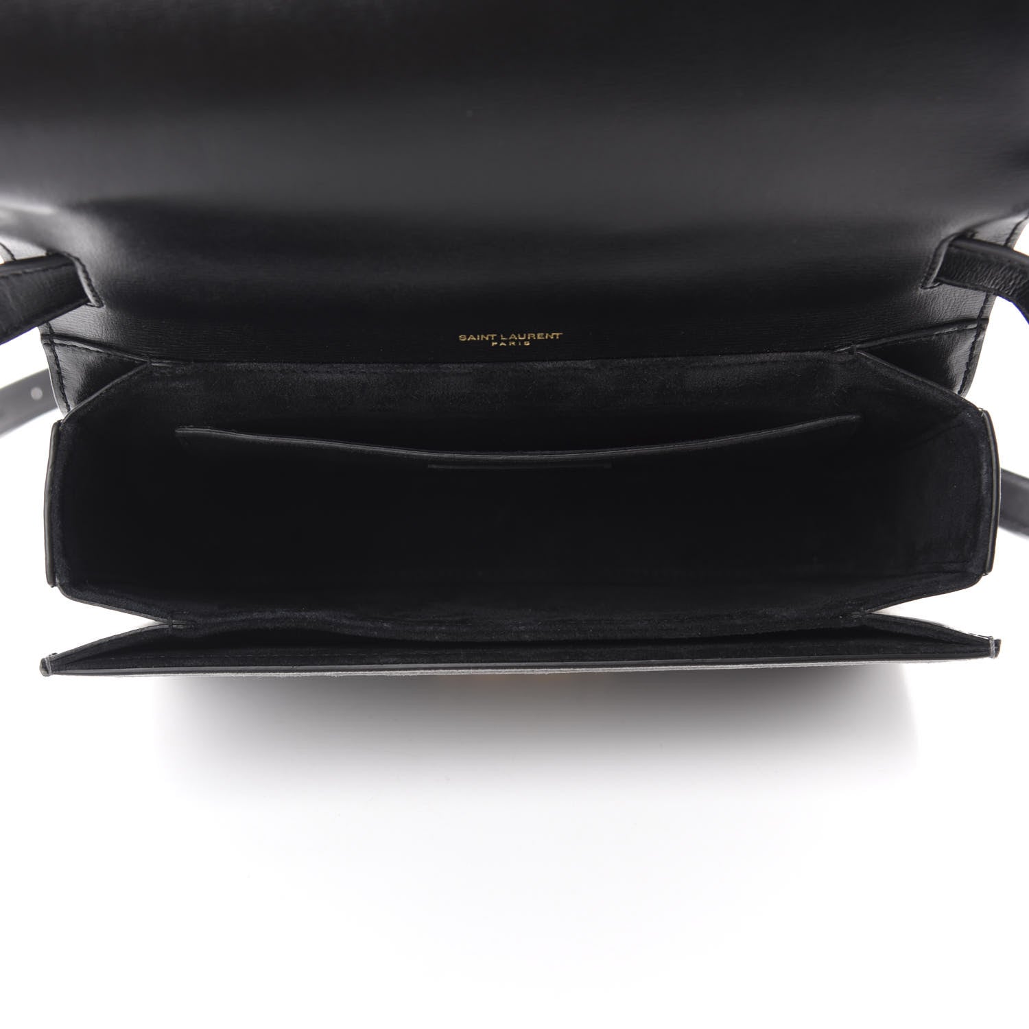 Saint Laurent Smooth Calfskin Suede Medium Bellechasse Black Grey 5 of 11