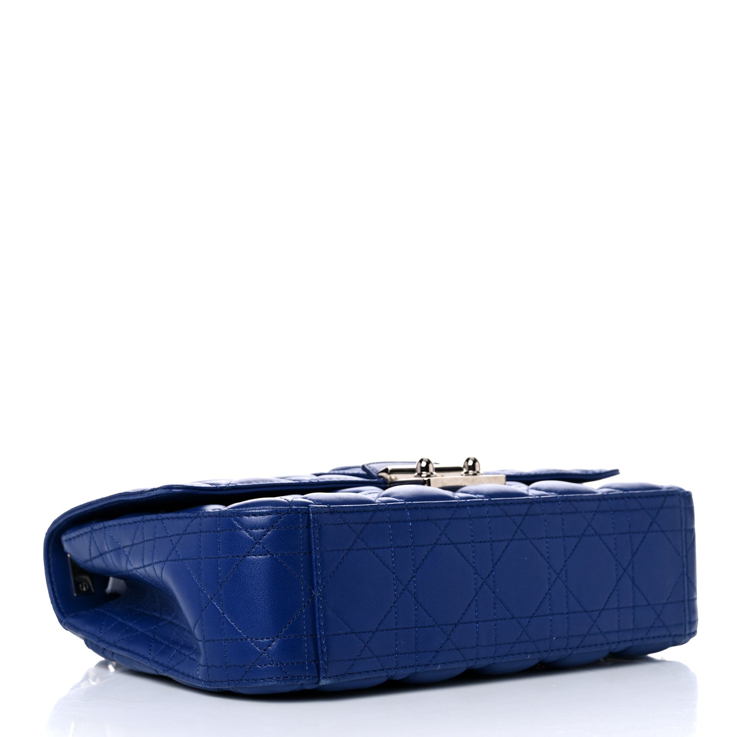 Lambskin Cannage Large Miss Dior Flap Blue