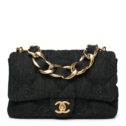 Chanel Denim Quilted Medium Funky Town Flap Black 1 of 10