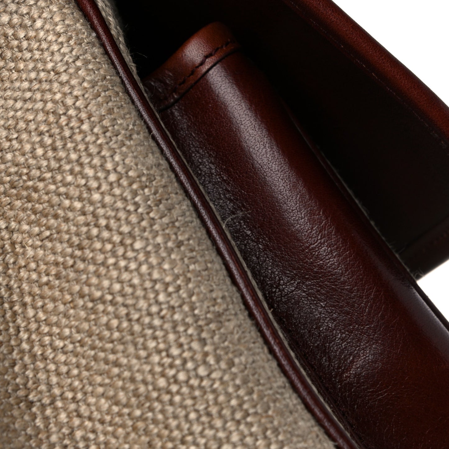 Cotton Canvas Vintage Calfskin Monogram Medium Niki Chain Satchel Natural Chocolate