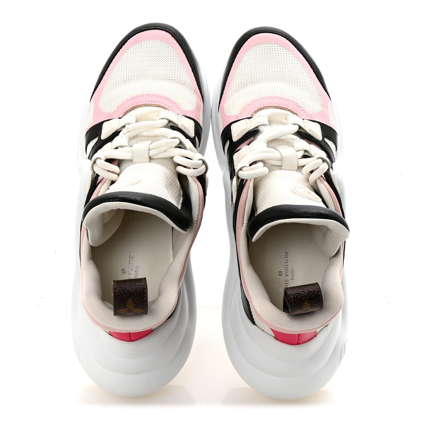 Calfskin Technical Nylon LV Archlight Sneaker 38 Rose Clair