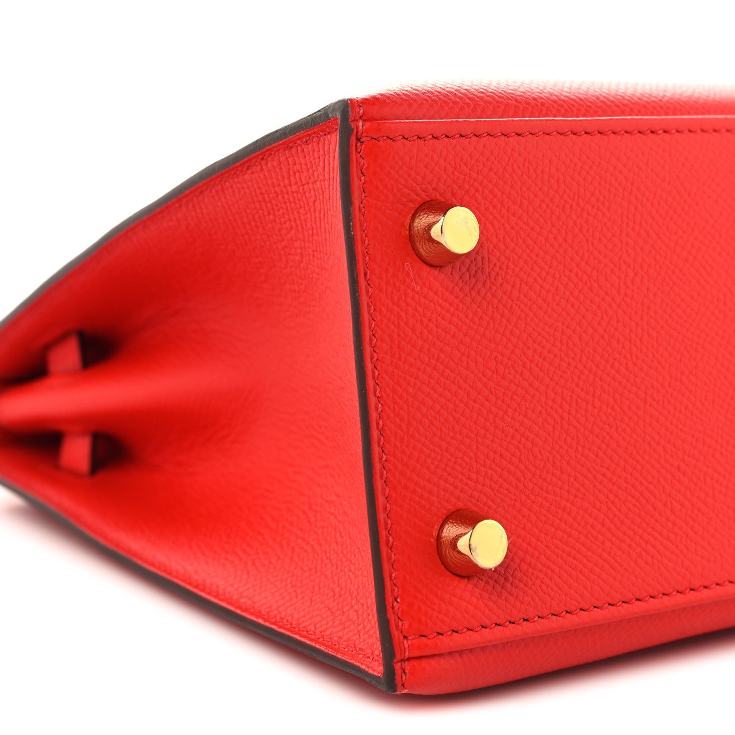 Hermes Epsom Kelly Sellier 25 Rouge De Coeur 9 of 10