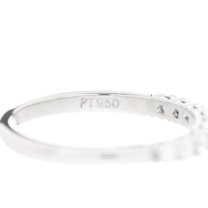 Tiffany Platinum Diamond .27ct 2.2mm Half Circle Embrace Band Ring 50 5.5 4 of 4