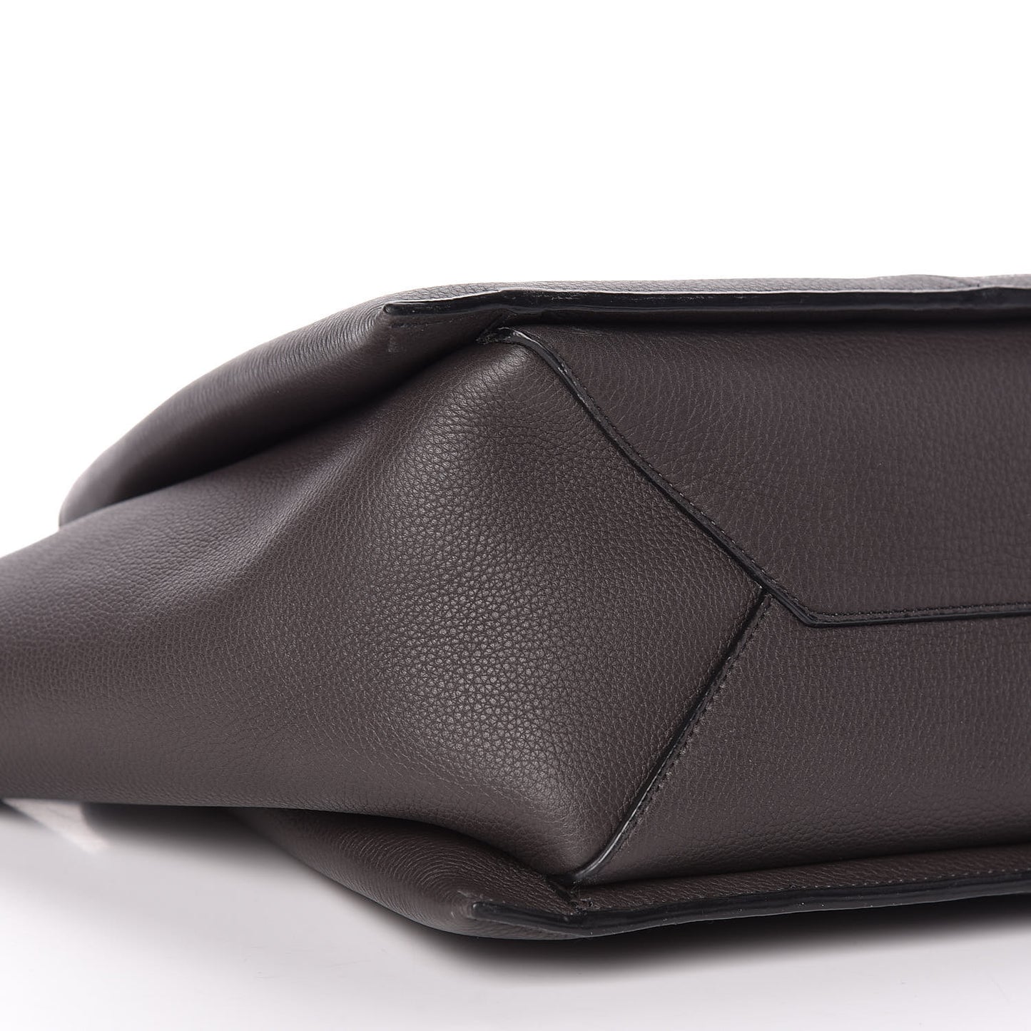 Baby Grained Calfskin Small Tri-Fold Bag Anthracite