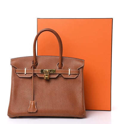 Hermes Natural Barenia Faubourg Birkin 30 Fauve 34 of 34