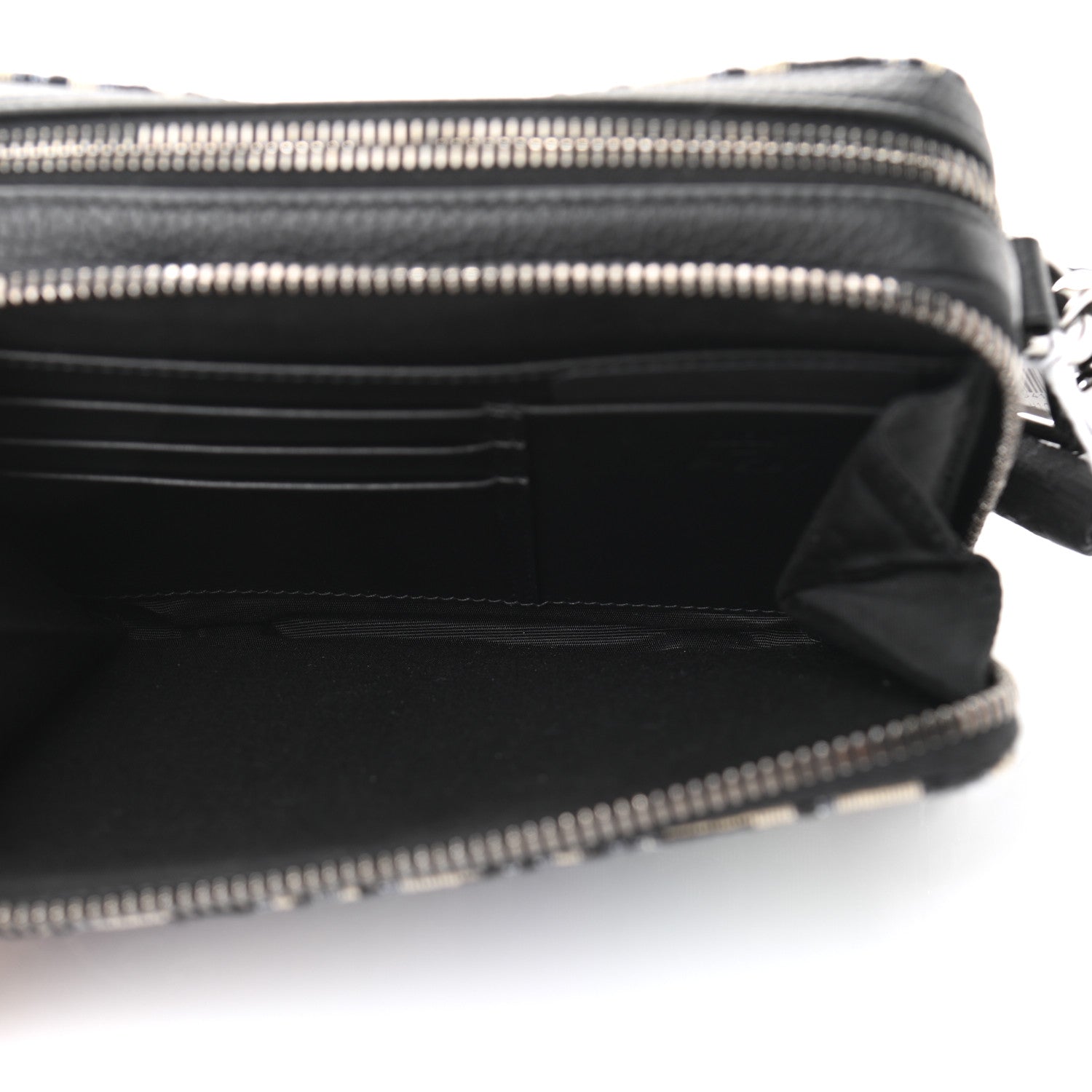 Christian Dior X KENNY SCHARF Oblique Canvas Embroidered Patches Crossbody Charcoal 5 of 10