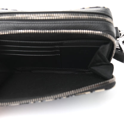 Christian Dior X KENNY SCHARF Oblique Canvas Embroidered Patches Crossbody Charcoal 5 of 10