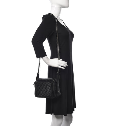 Chanel Caviar Quilted Medium Business Trip Camera Bag Black 2 of 9