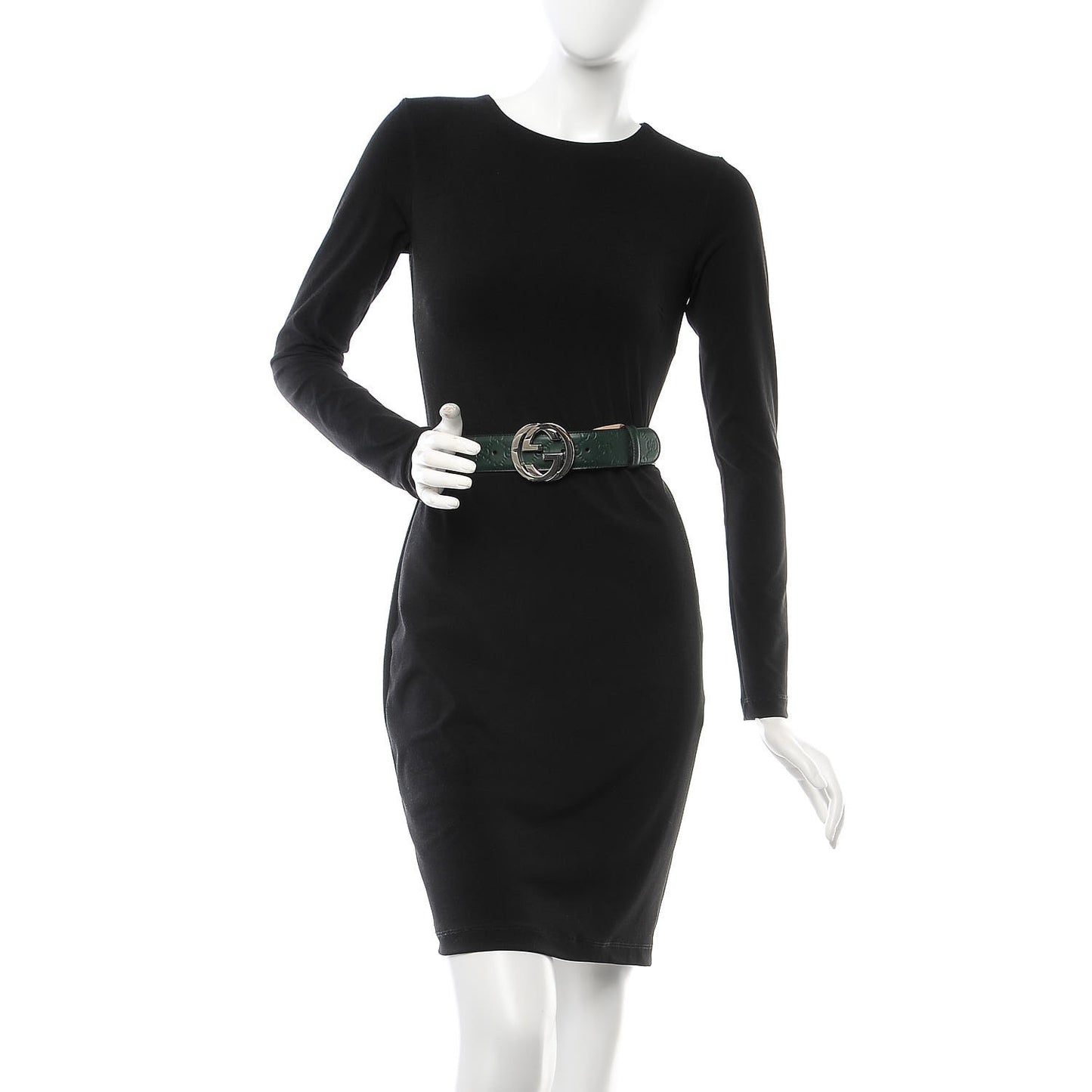 Guccissima Signature Interlocking G 40mm Belt 95 38 Verde