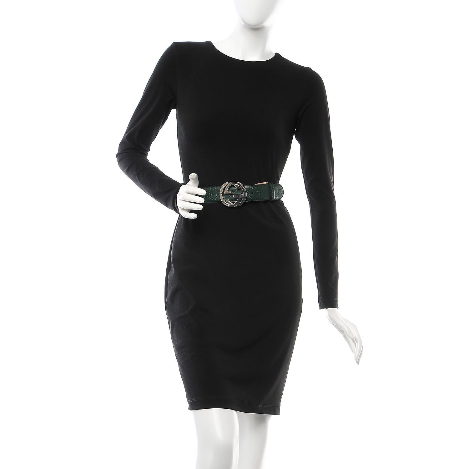 Gucci Guccissima Signature Interlocking G 40mm Belt 95 38 Verde 2 of 6