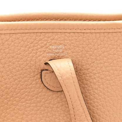 Hermes Taurillon Clemence Amazone Evelyne TPM Chai 6 of 11