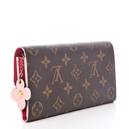 Louis Vuitton Monogram Bloom Flower Emilie Wallet 3 of 8