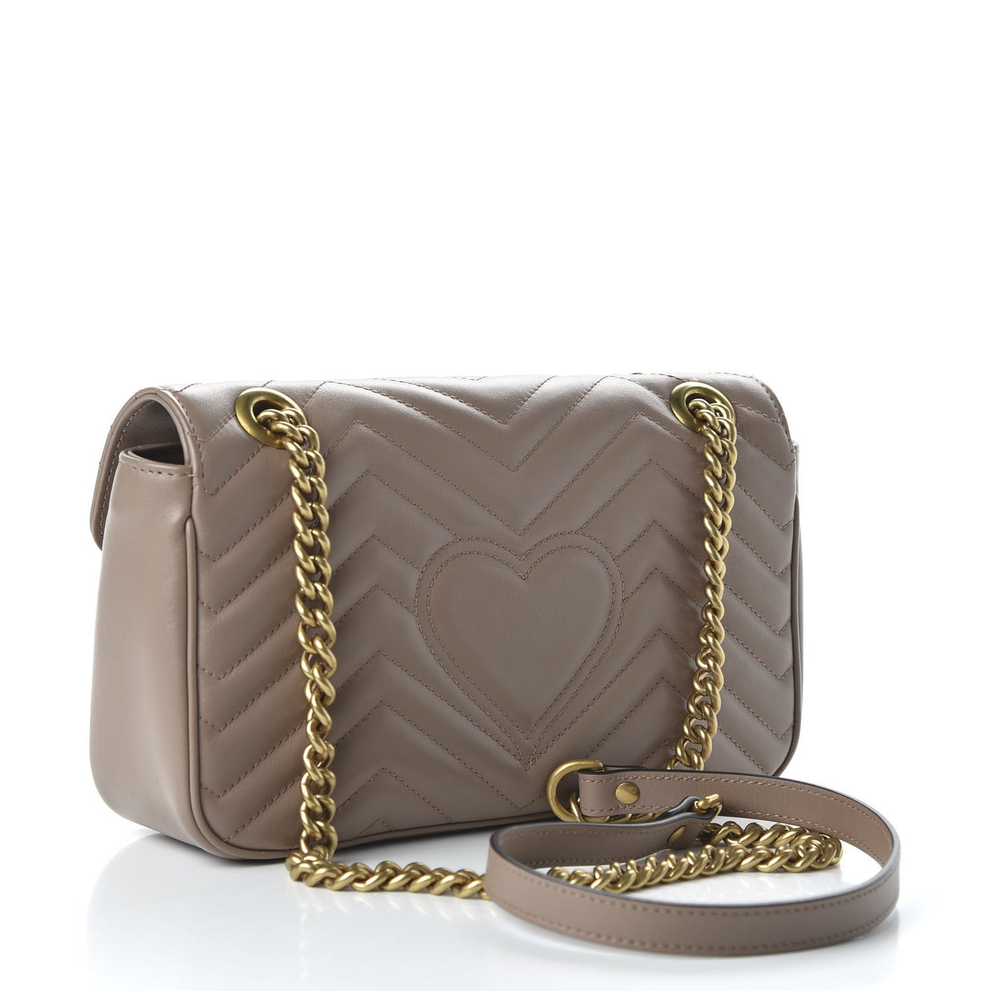 Calfskin Matelasse Small GG Marmont Shoulder Bag Porcelain Rose