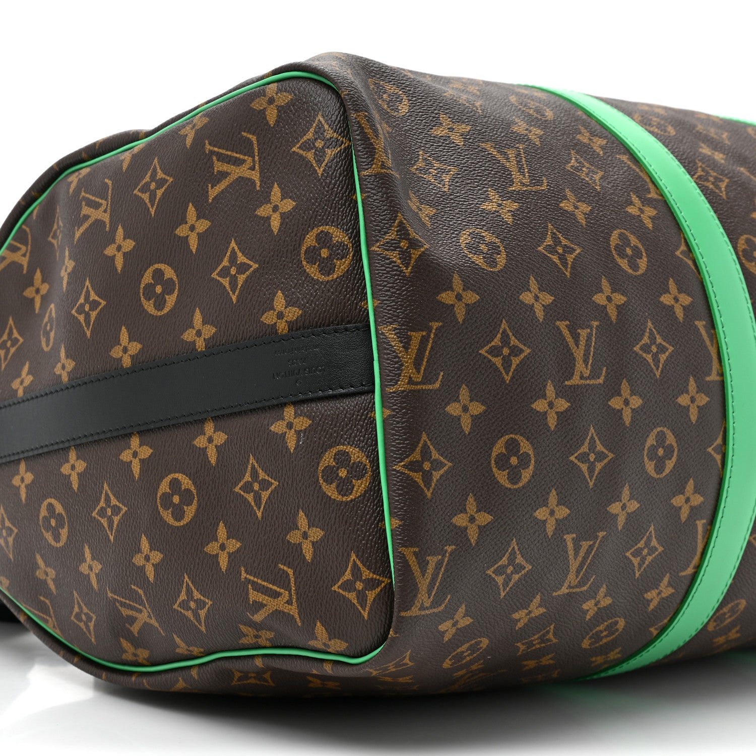 Louis Vuitton Monogram Macassar Keepall Bandouliere 50 Minty Green 8 of 11