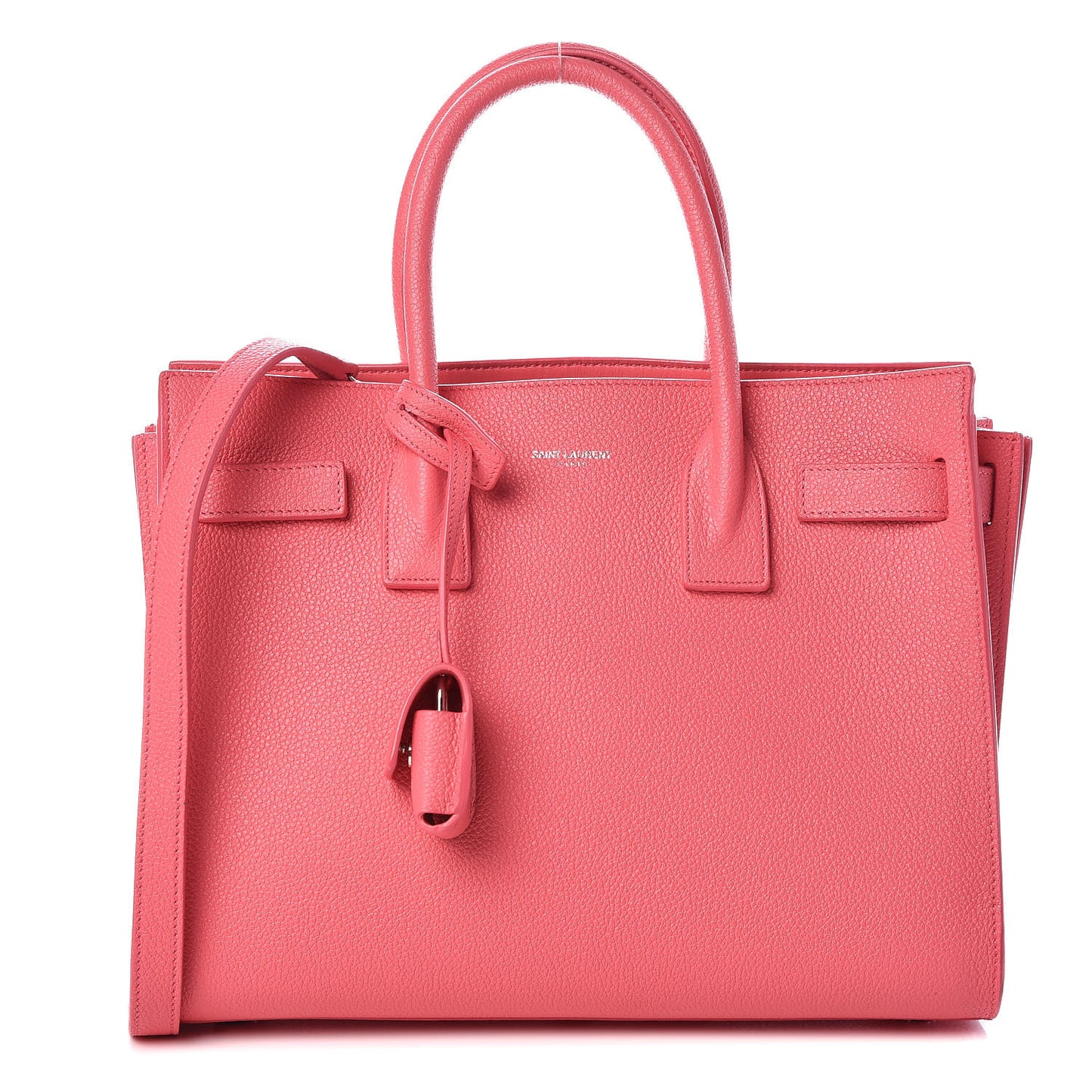 Grained Calfskin Baby Sac De Jour Rose Clair